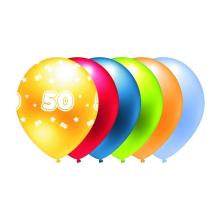Balon 50 mix kolorów metalik 5szt