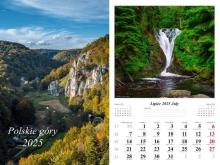 Kalendarz 2025 ścienny Polskie góry