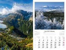 Kalendarz 2025 ścienny Polskie góry