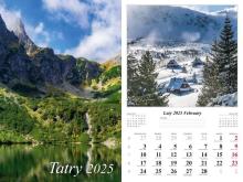 Kalendarz 2025 ścienny Tatry