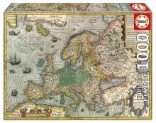 Puzzle 1000 Stara mapa Europy