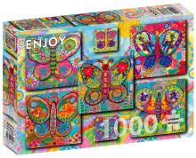 Puzzle 1000 Kolorowe motyle