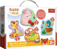 Puzzle Baby Classic - Bobaskowe zwierzątka TREFL