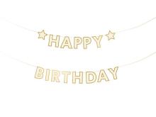 Baner papierowy Happy Birthday mix 220x14.5cm