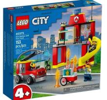 LEGO(R) CITY 60375 (3szt) Remiza strażacka i wóz