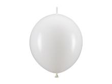 Balony z łącznikiem biały 33cm 20szt