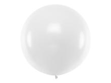 Balon okrągły Pastel White 1m