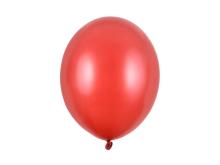 Balony Strong Metallic Poppy Red 30cm 10szt