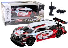 Auto sportowe RC 1:16 biało czerwone